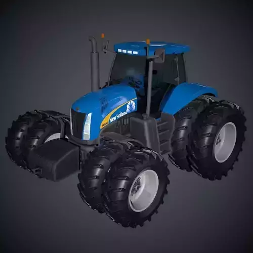 New Holland T8040 Low Poly Low-poly 3D model