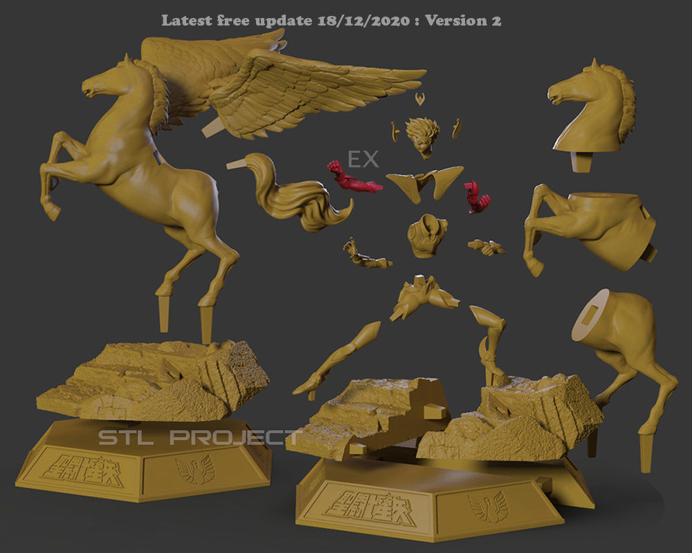 Pegasus Seiya 3D print model_6
