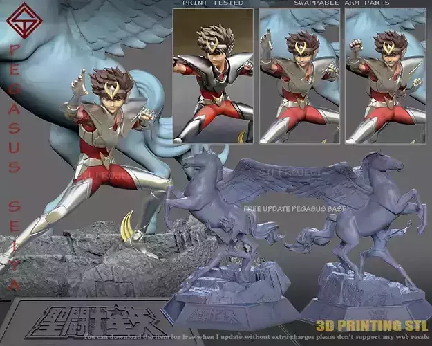 Pegasus Seiya 3D print model