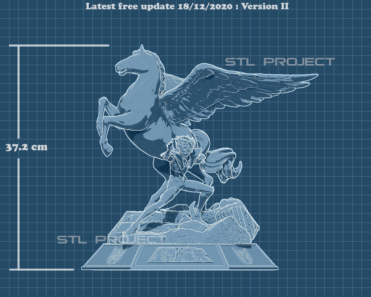 Pegasus Seiya 3D print model_7