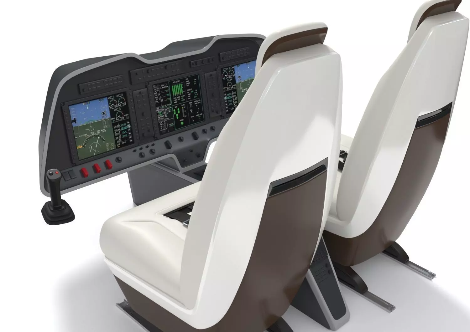Aircraft Remote Control and Chair 3D model