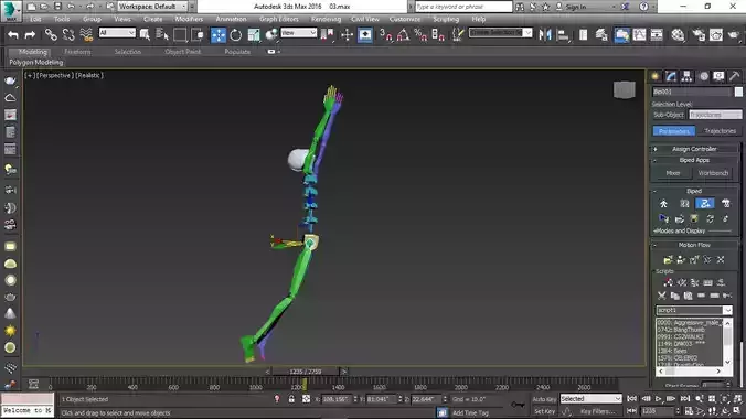 Mixed 250 BIP Motion Capture Files 3D model