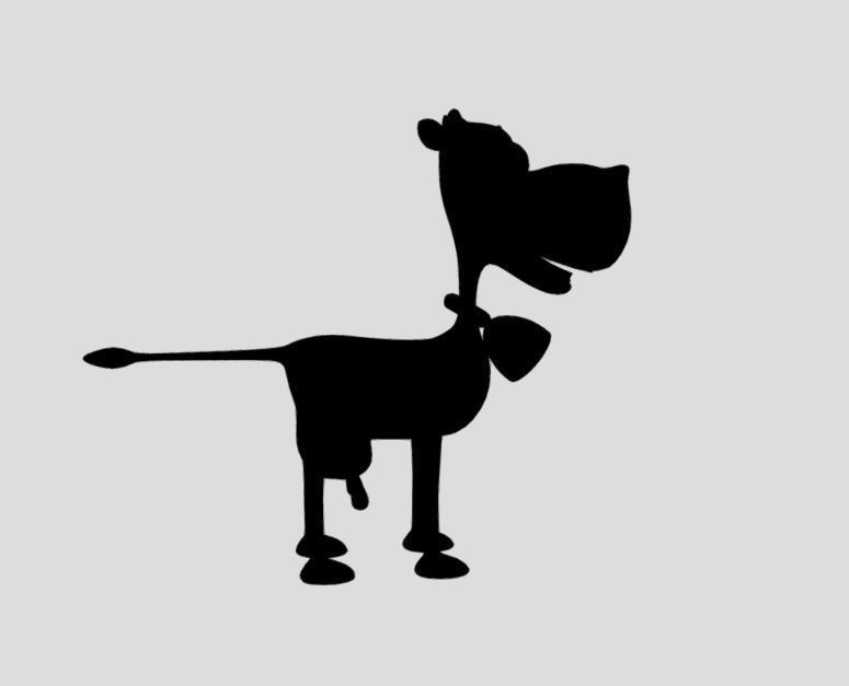 Funny cow Animated and rigged Low-poly 3D model_10