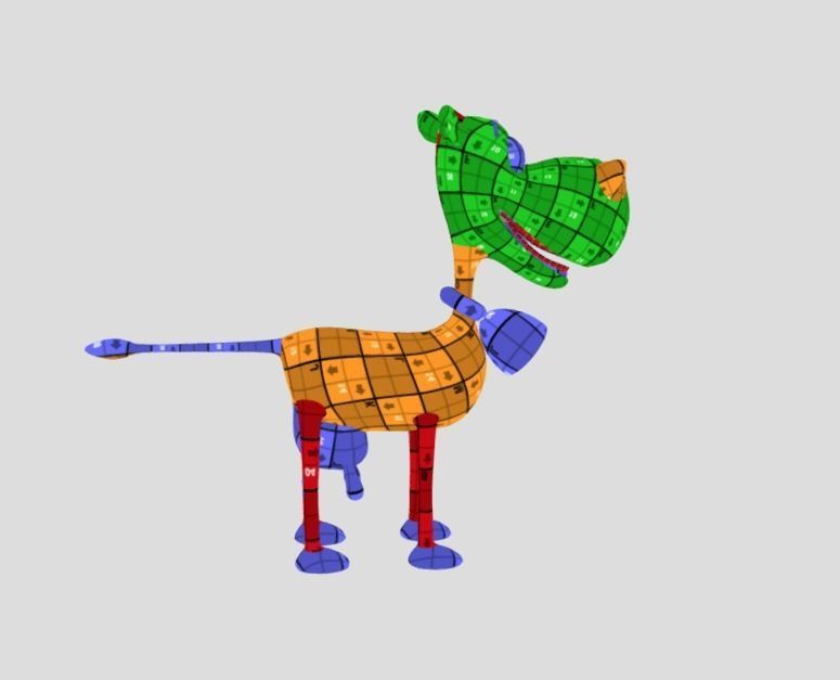 Funny cow Animated and rigged Low-poly 3D model_14