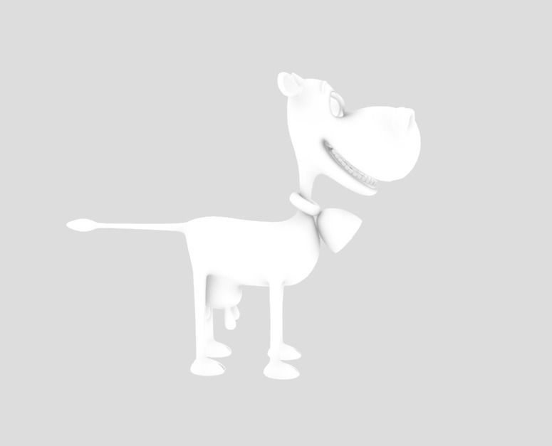 Funny cow Animated and rigged Low-poly 3D model_9