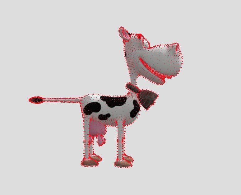 Funny cow Animated and rigged Low-poly 3D model_13