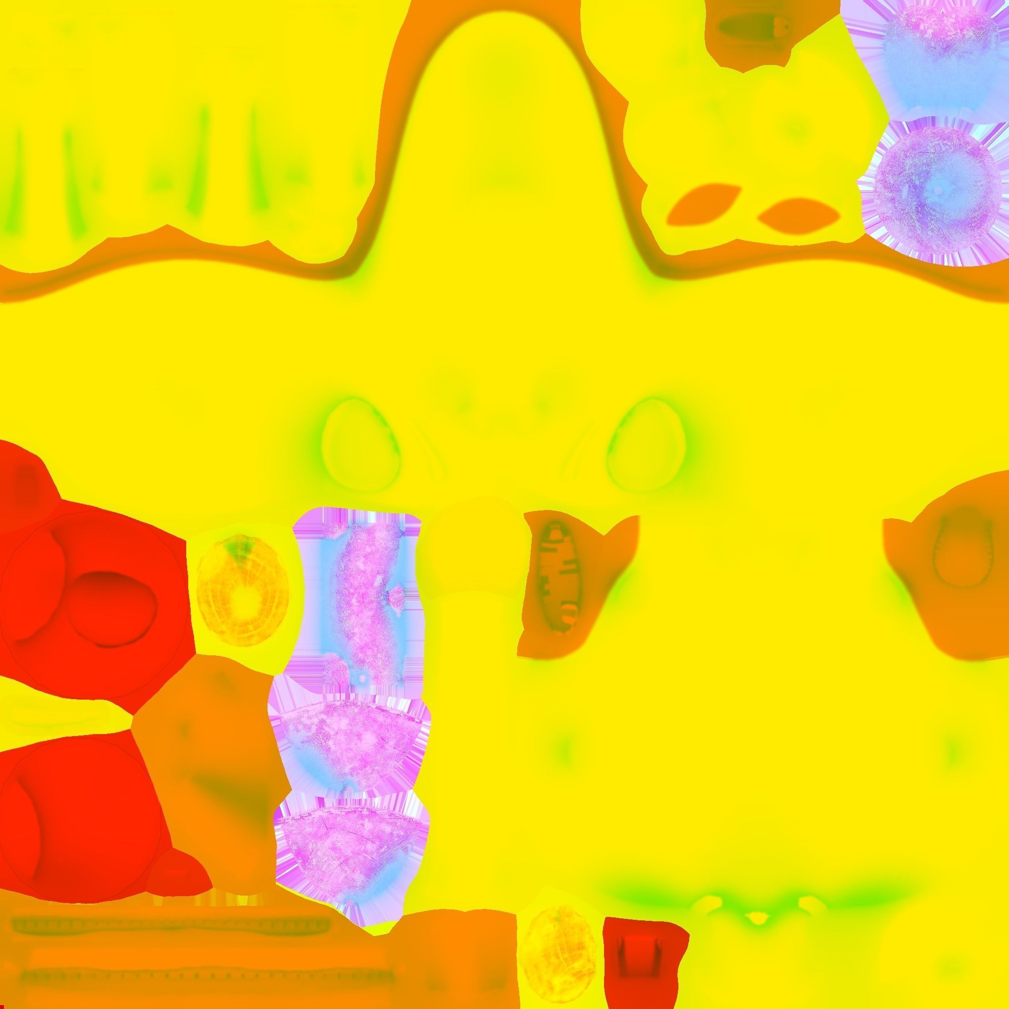 Funny cow Animated and rigged Low-poly 3D model_23