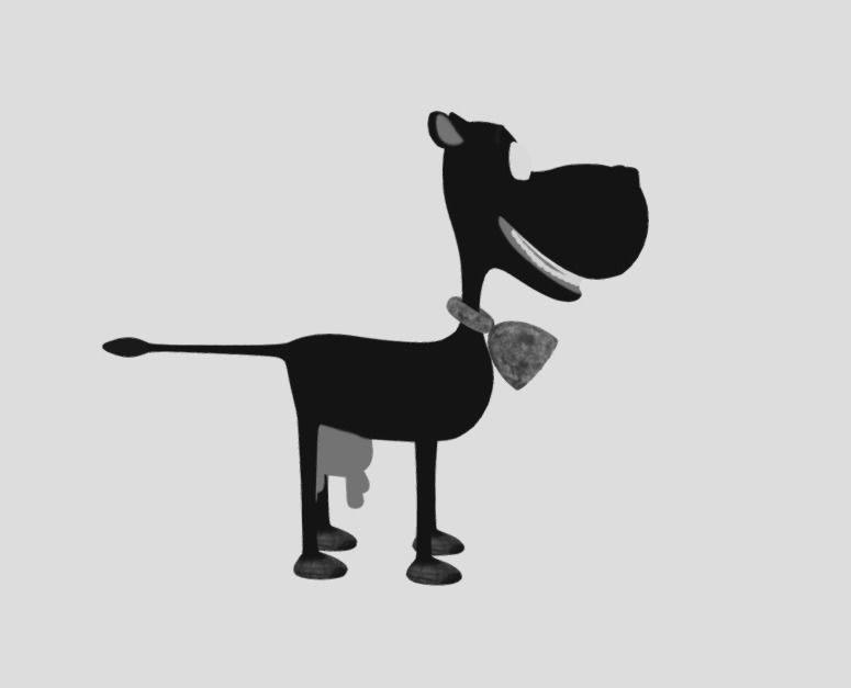 Funny cow Animated and rigged Low-poly 3D model_8