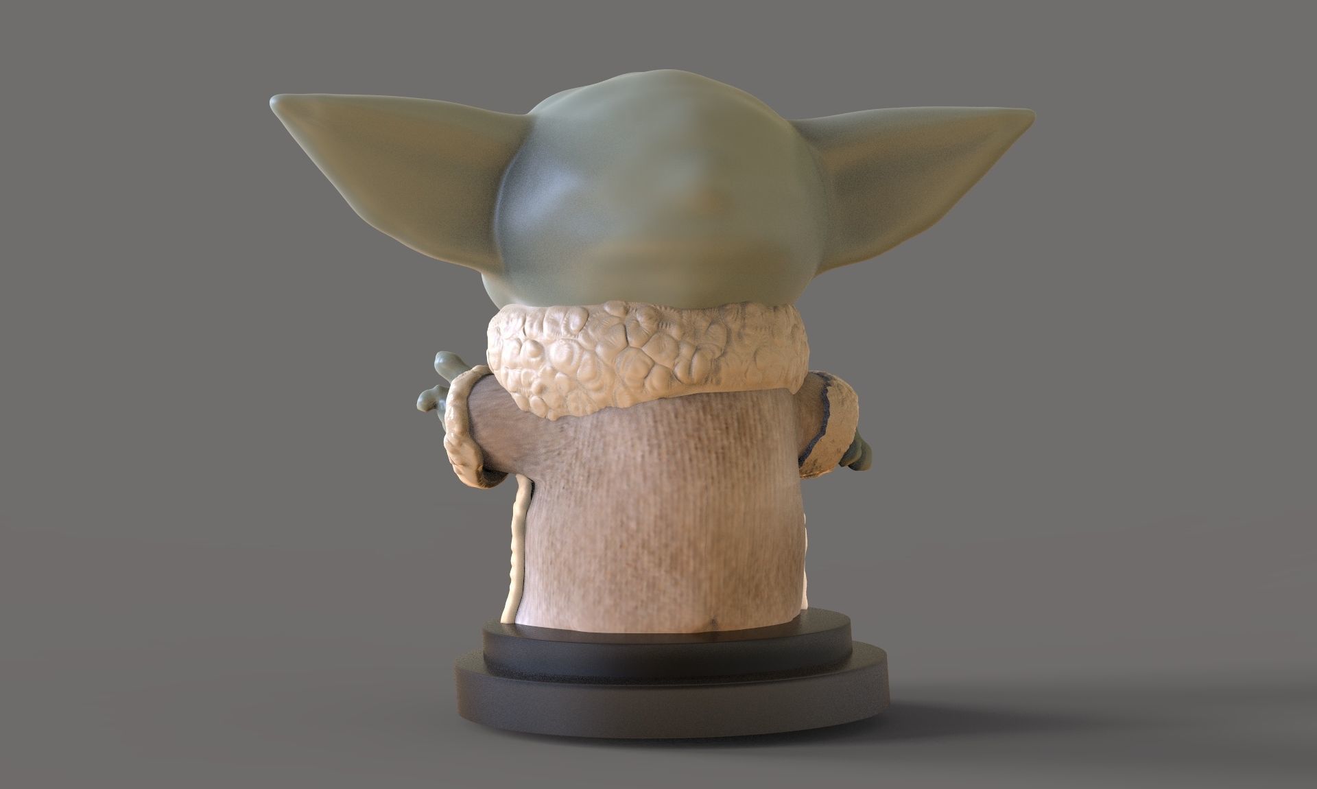 Baby Yoda 3D print model_2