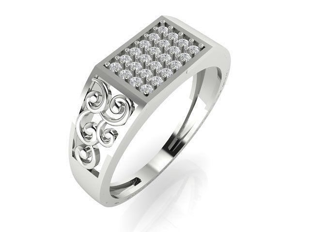 LIGT WEIGHT GENTS RING 3D model