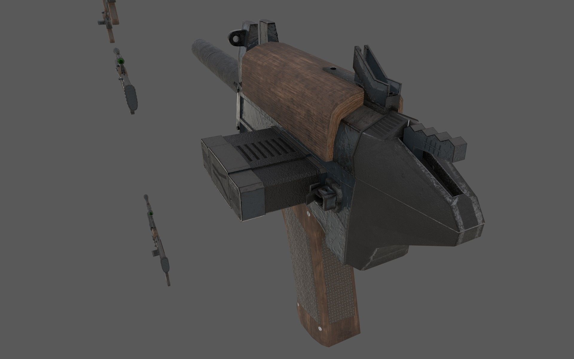 Customizable Ots - 14 Groza PBR Low-poly 3D model Low-poly 3D model_9