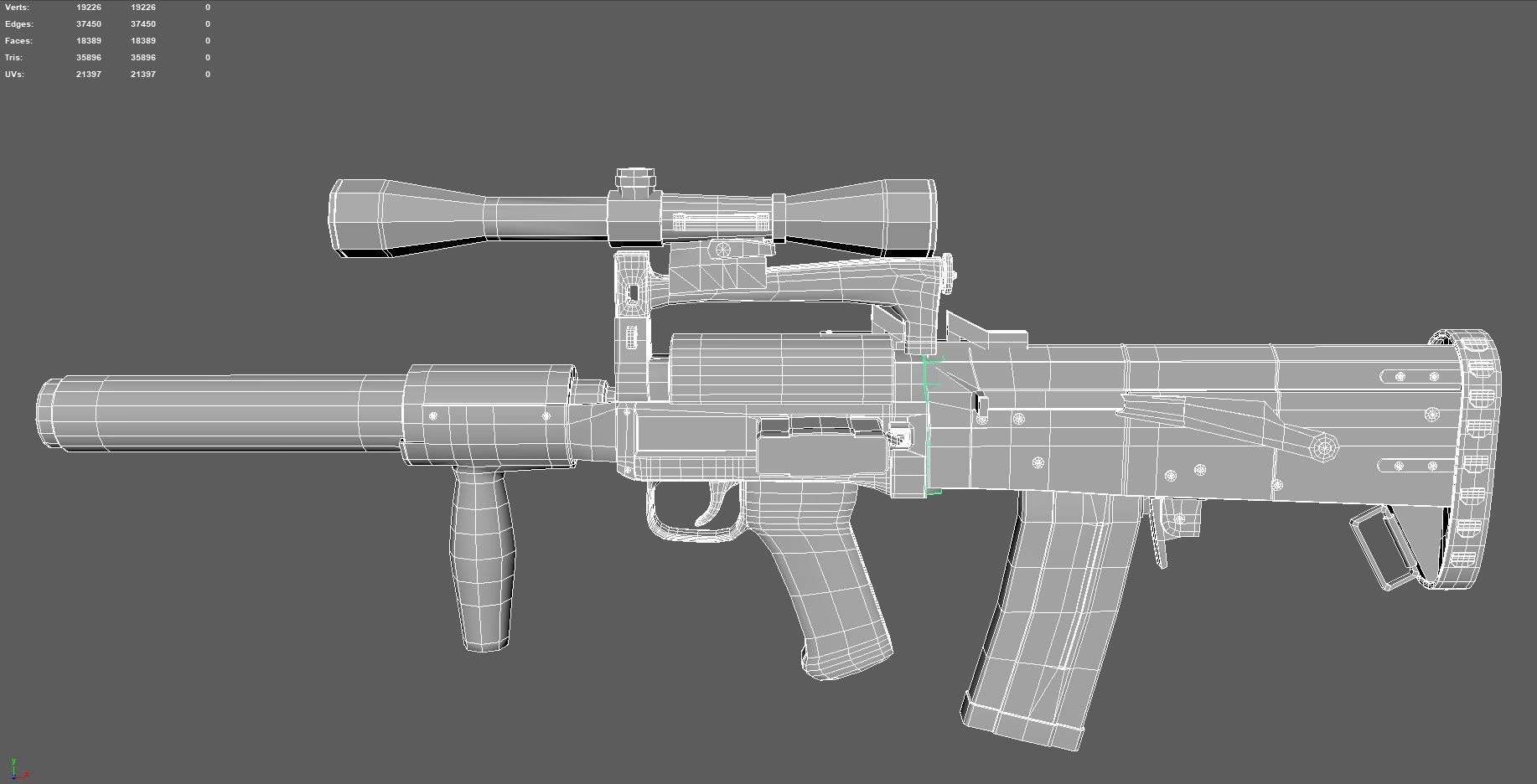 Customizable Ots - 14 Groza PBR Low-poly 3D model Low-poly 3D model_13