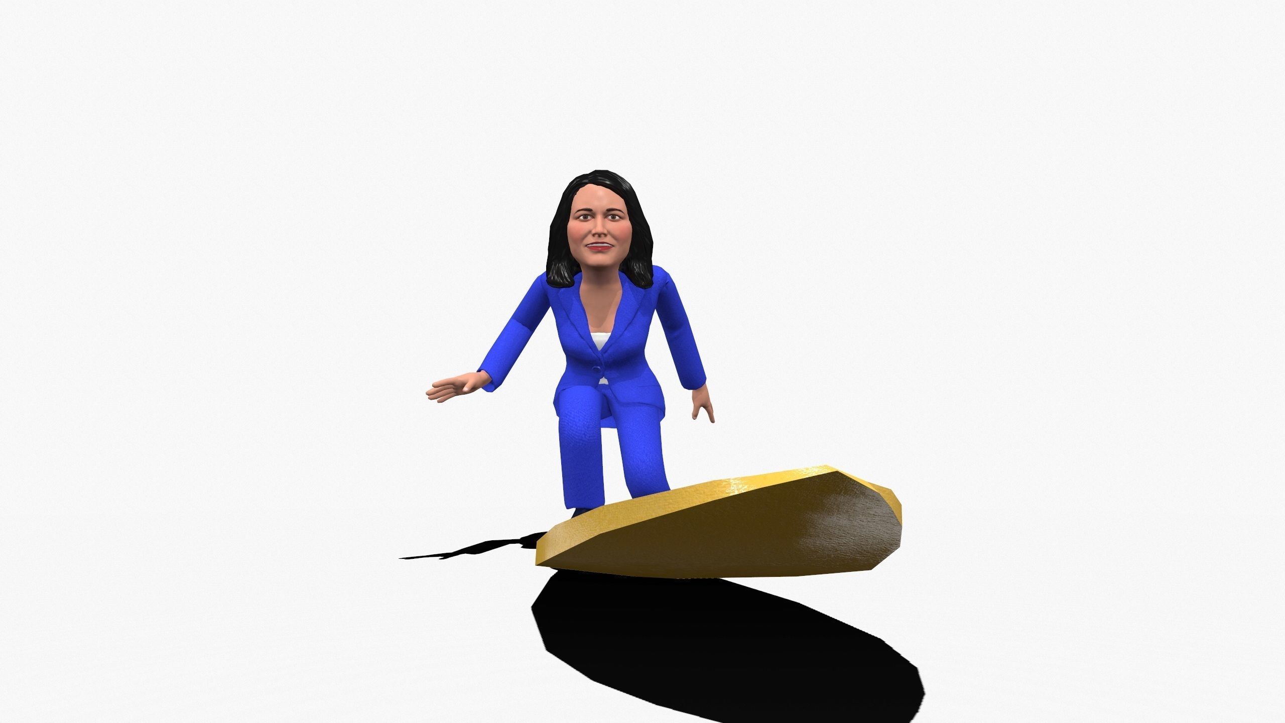 Tulesi Galabardi game ready stylized character Low-poly 3D model_11