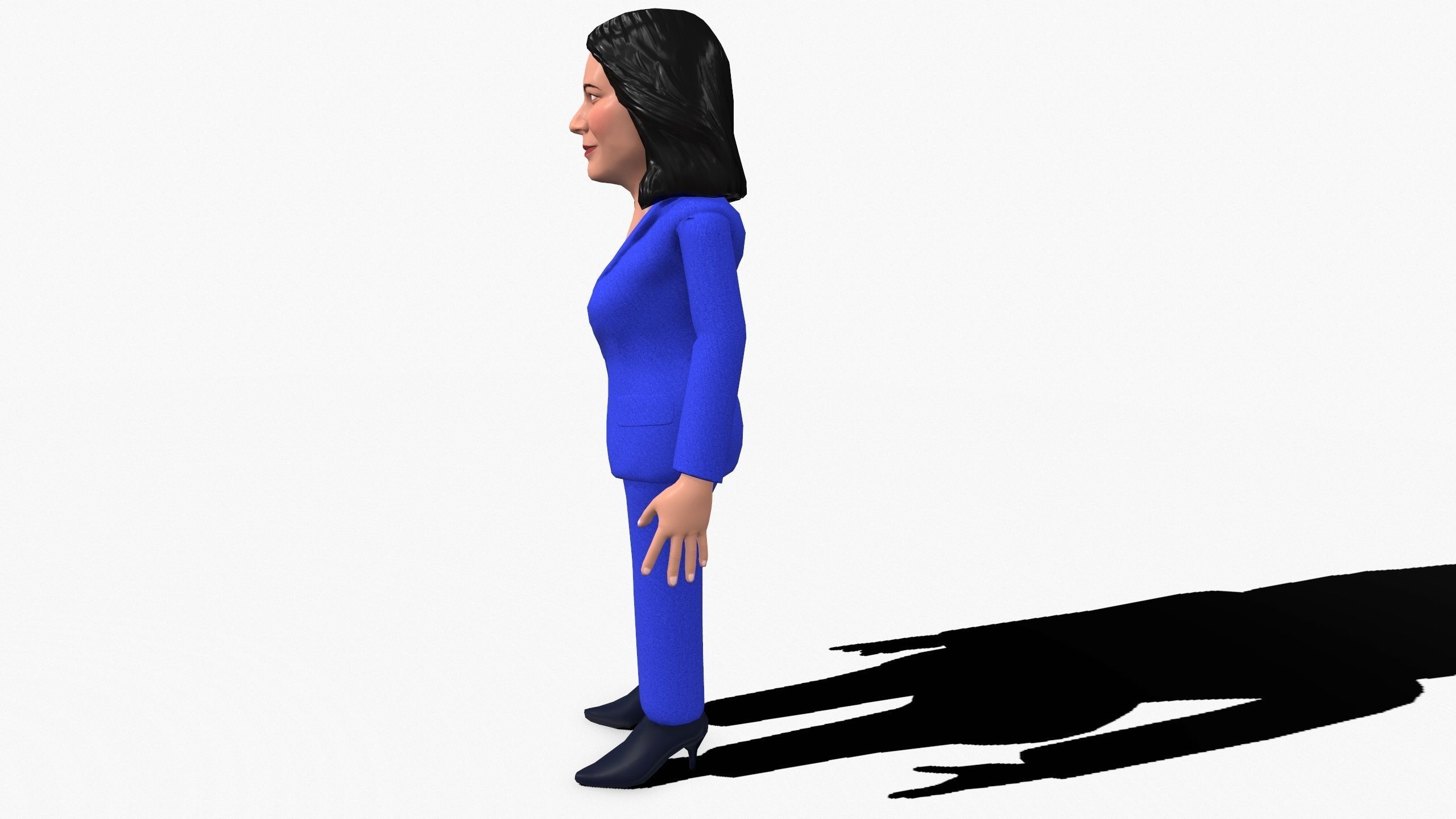 Tulesi Galabardi game ready stylized character Low-poly 3D model_17