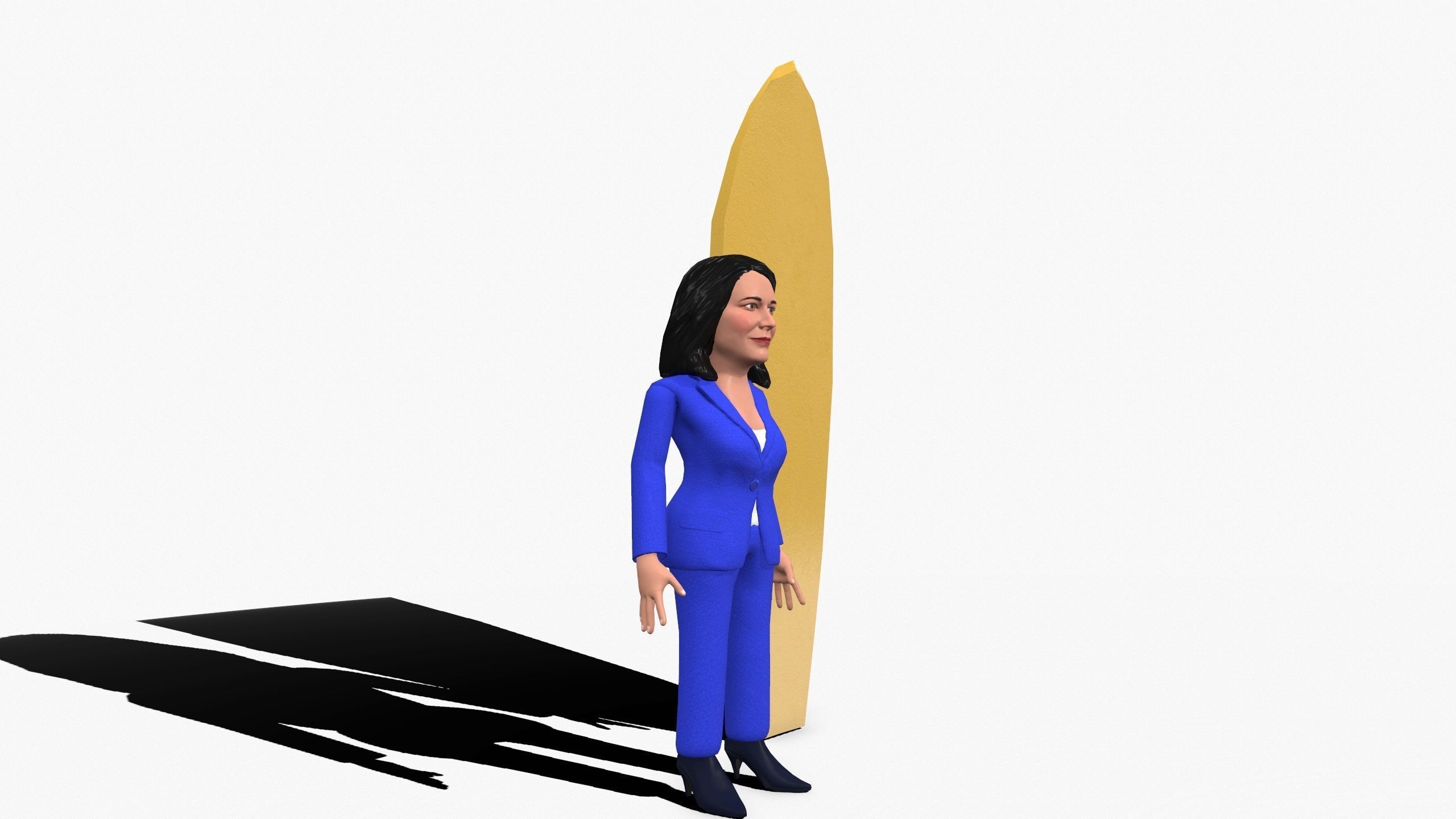 Tulesi Galabardi game ready stylized character Low-poly 3D model_5