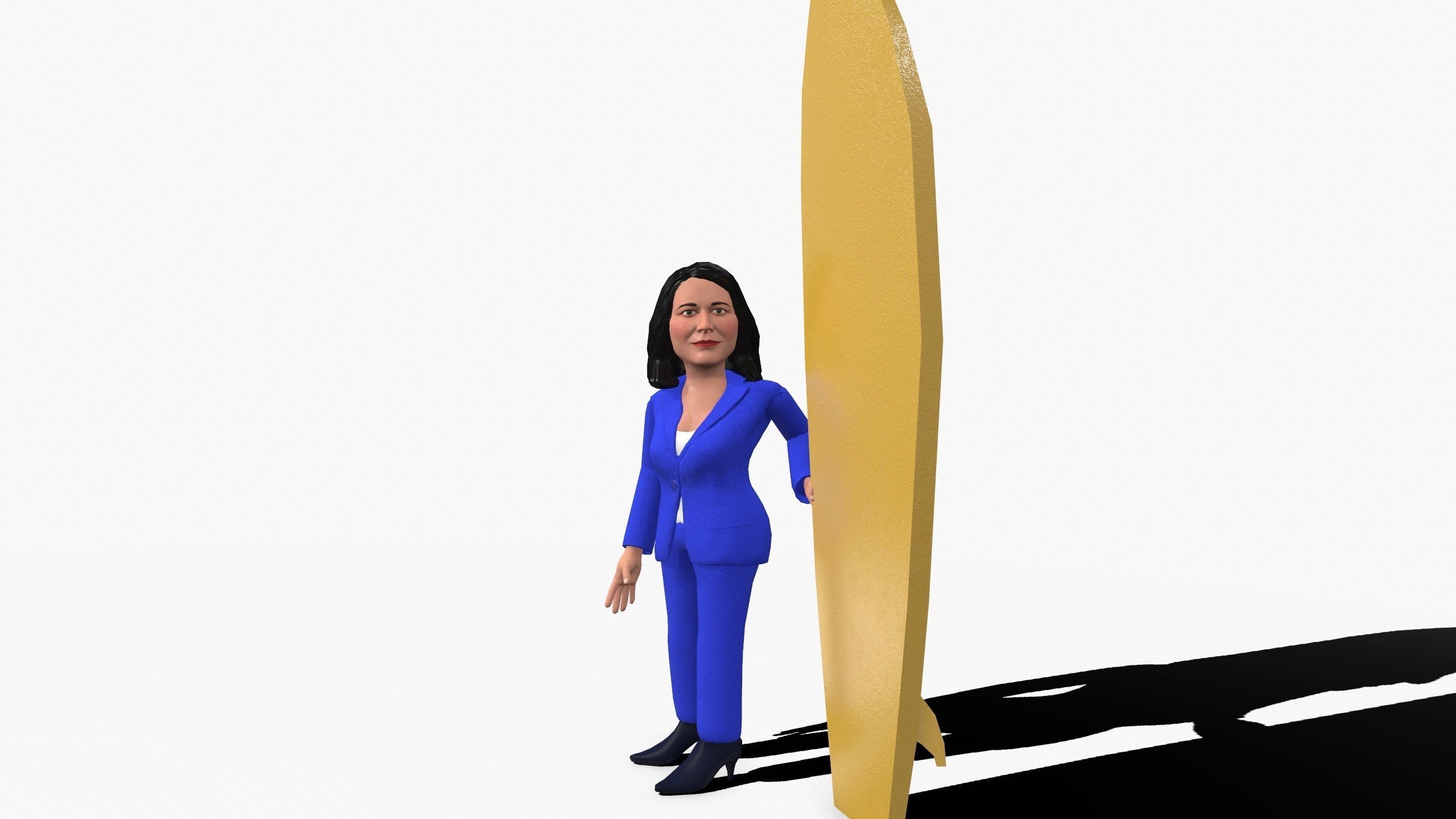 Tulesi Galabardi game ready stylized character Low-poly 3D model_18