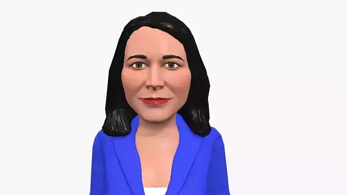 Tulesi Galabardi game ready stylized character Low-poly 3D model