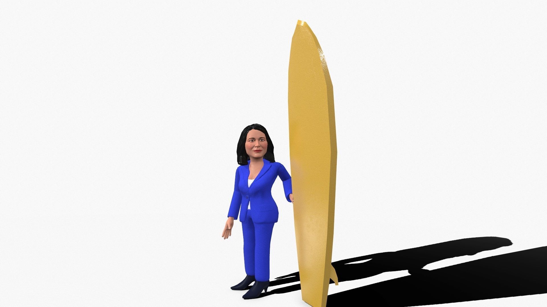 Tulesi Galabardi game ready stylized character Low-poly 3D model_3