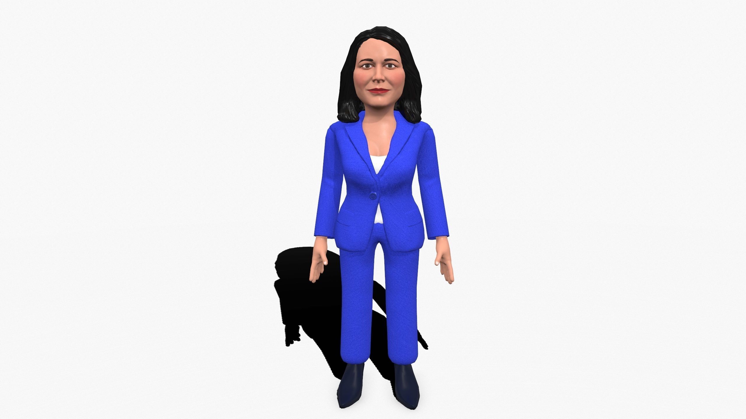 Tulesi Galabardi game ready stylized character Low-poly 3D model_13