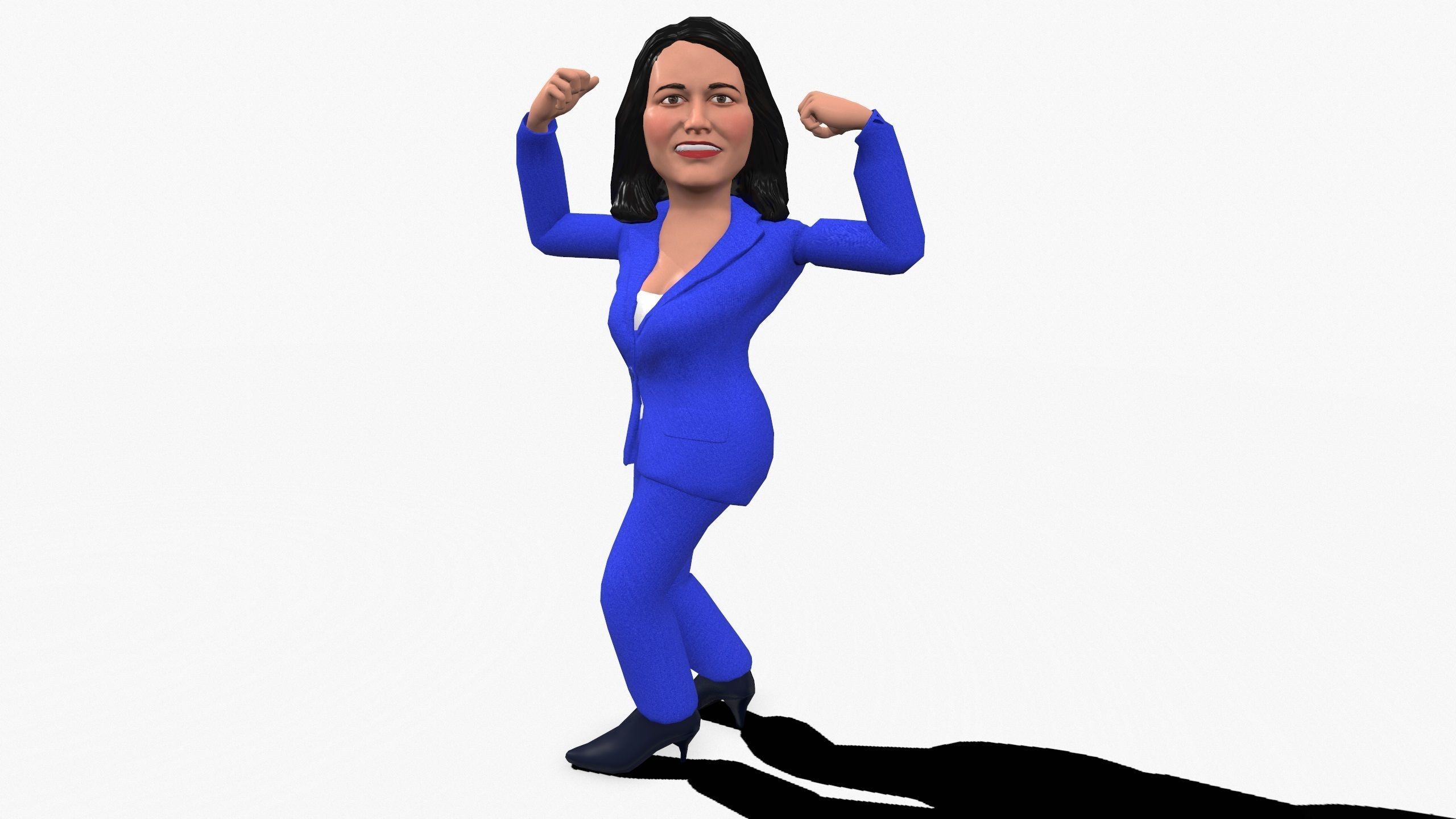 Tulesi Galabardi game ready stylized character Low-poly 3D model_16