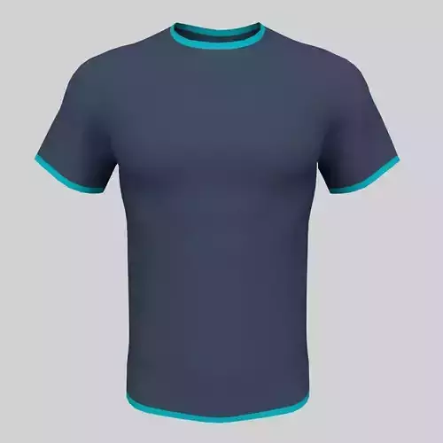 Men blue t-shirt