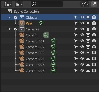 Church Pew Set 2 Low-poly 3D model_19