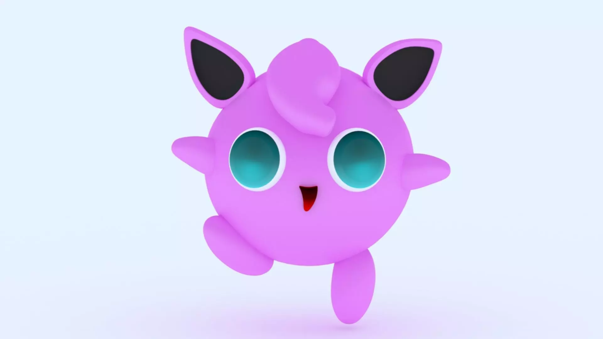 JigglyPuff Keychain 3D print model