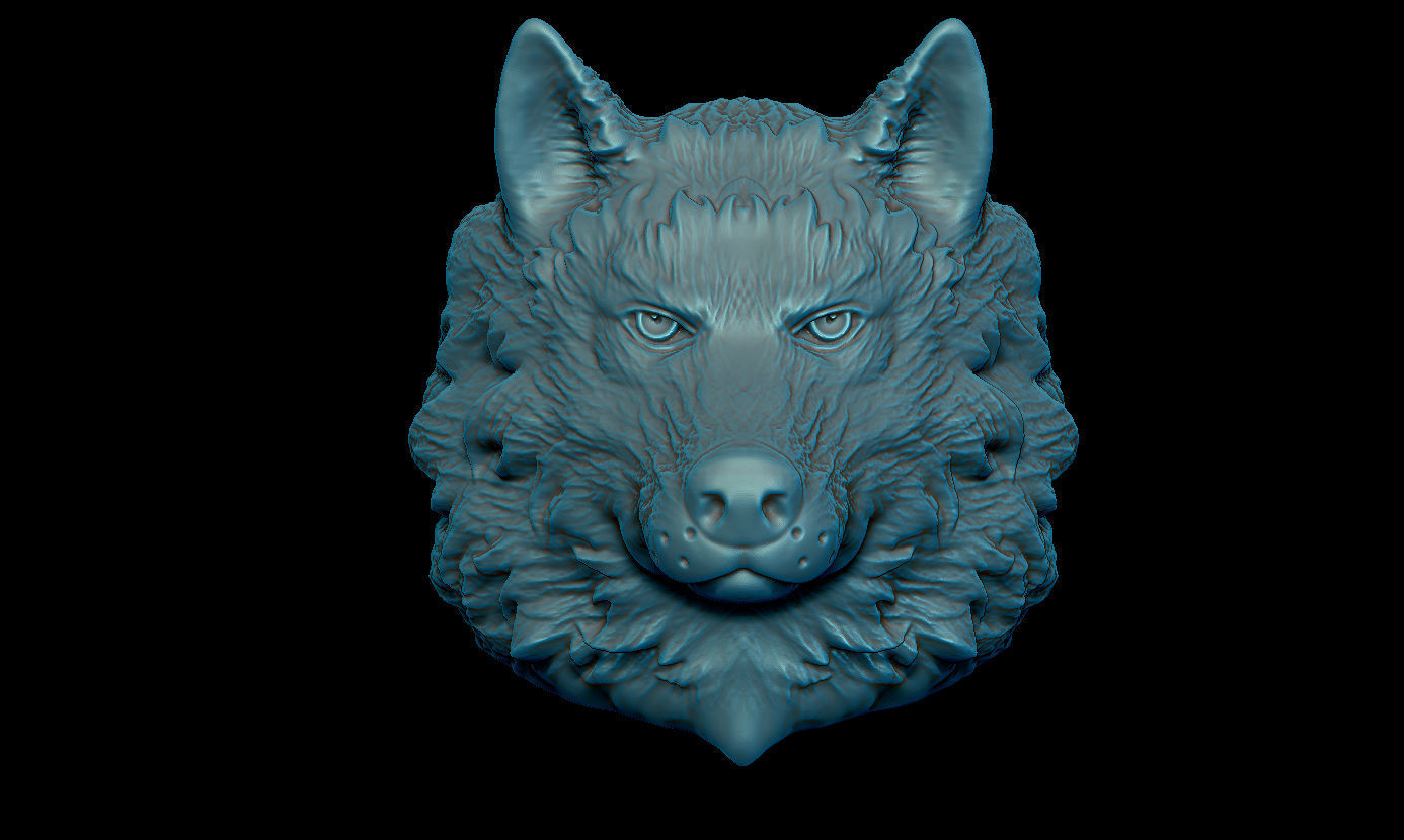 Wolf ring  3D print model_2