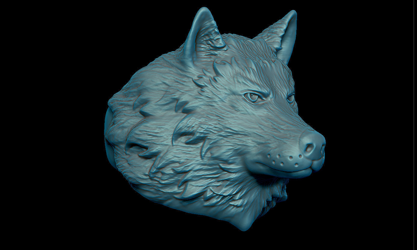 Wolf ring  3D print model_3