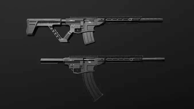 RIA VR80 Semi Auto Tactical Shotgun Low-poly 3D model