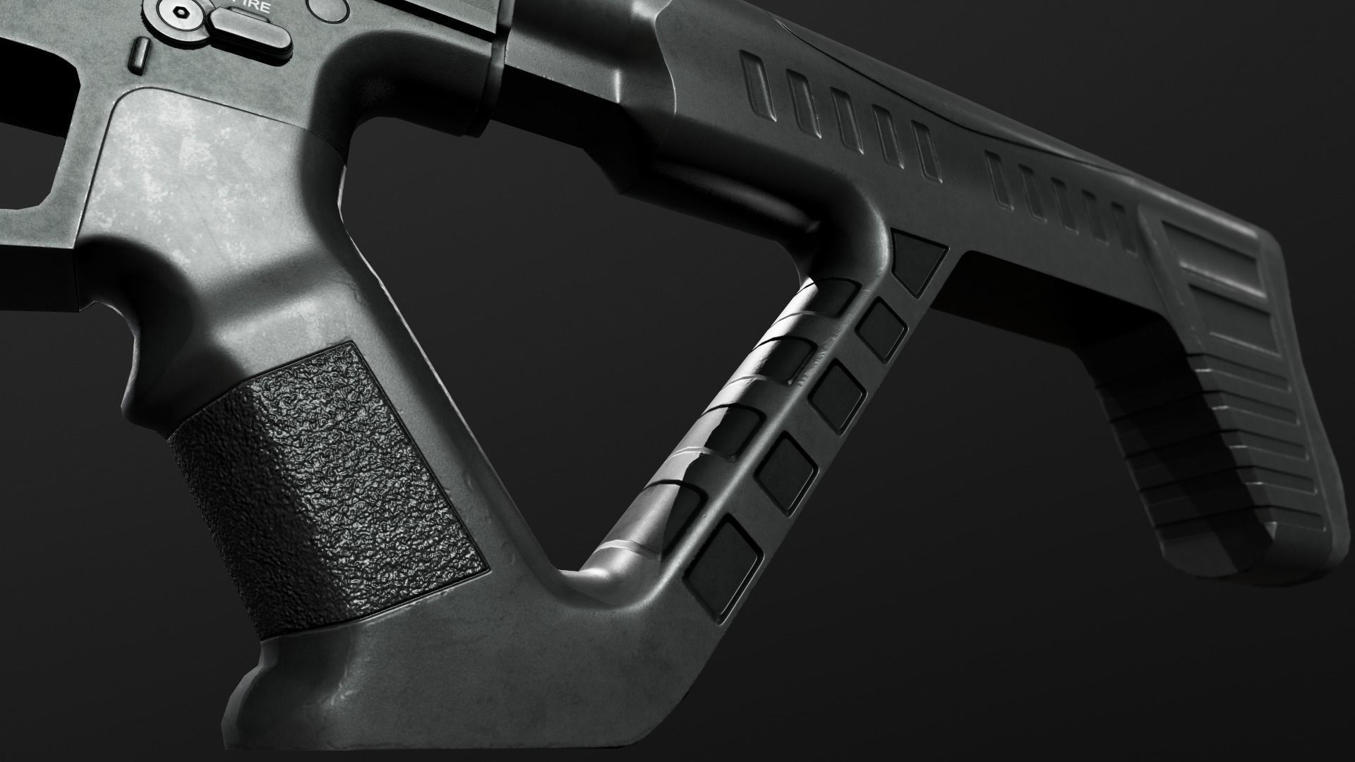 RIA VR80 Semi Auto Tactical Shotgun Low-poly 3D model_26