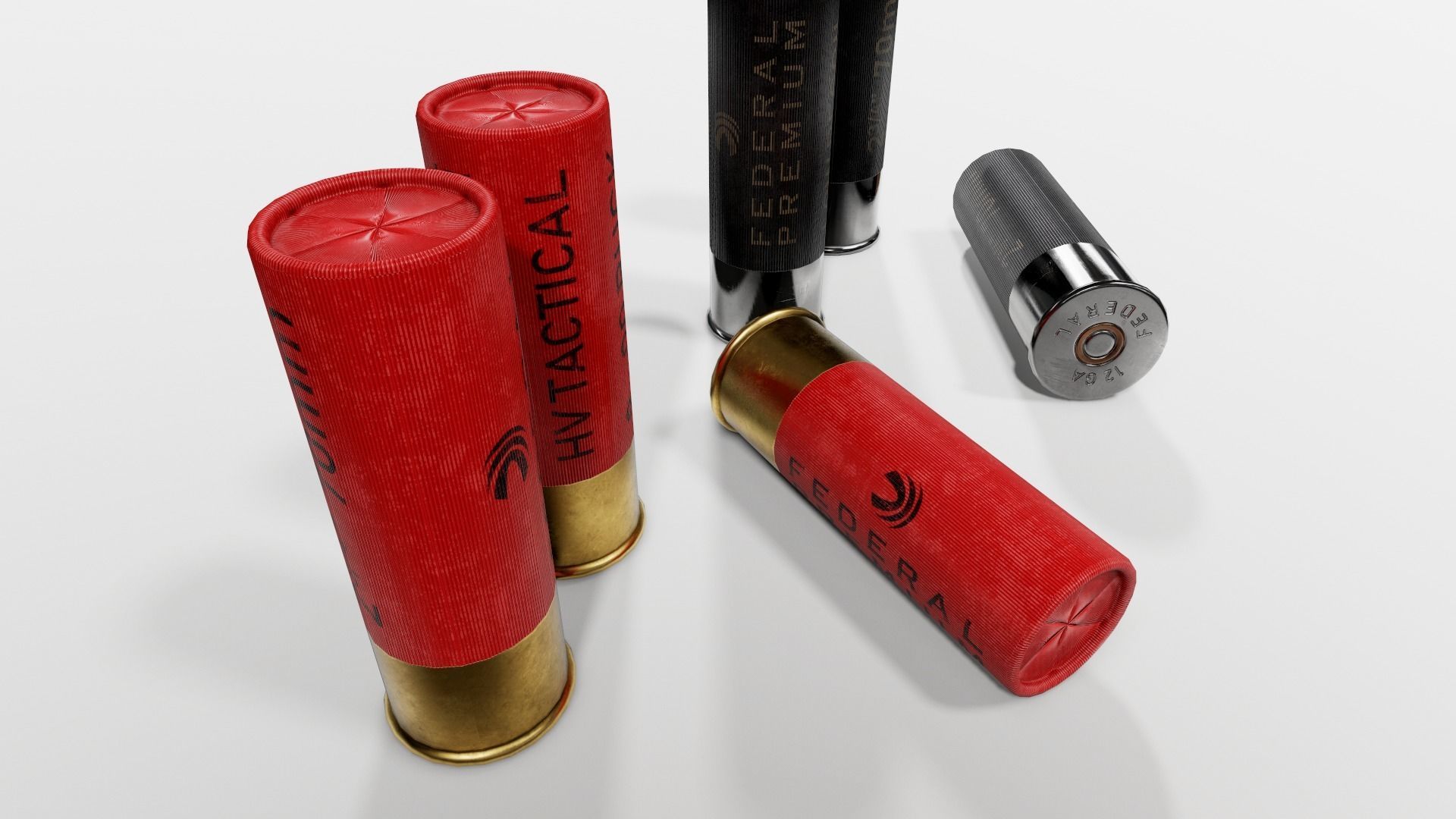 RIA VR80 Semi Auto Tactical Shotgun Low-poly 3D model_41