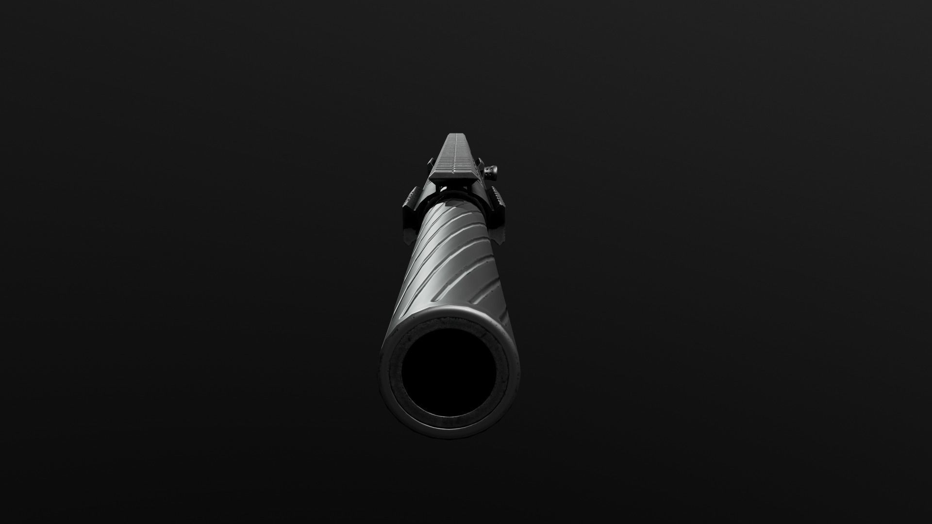 RIA VR80 Semi Auto Tactical Shotgun Low-poly 3D model_6