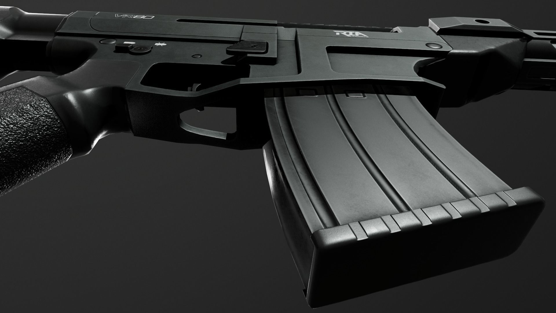 RIA VR80 Semi Auto Tactical Shotgun Low-poly 3D model_29