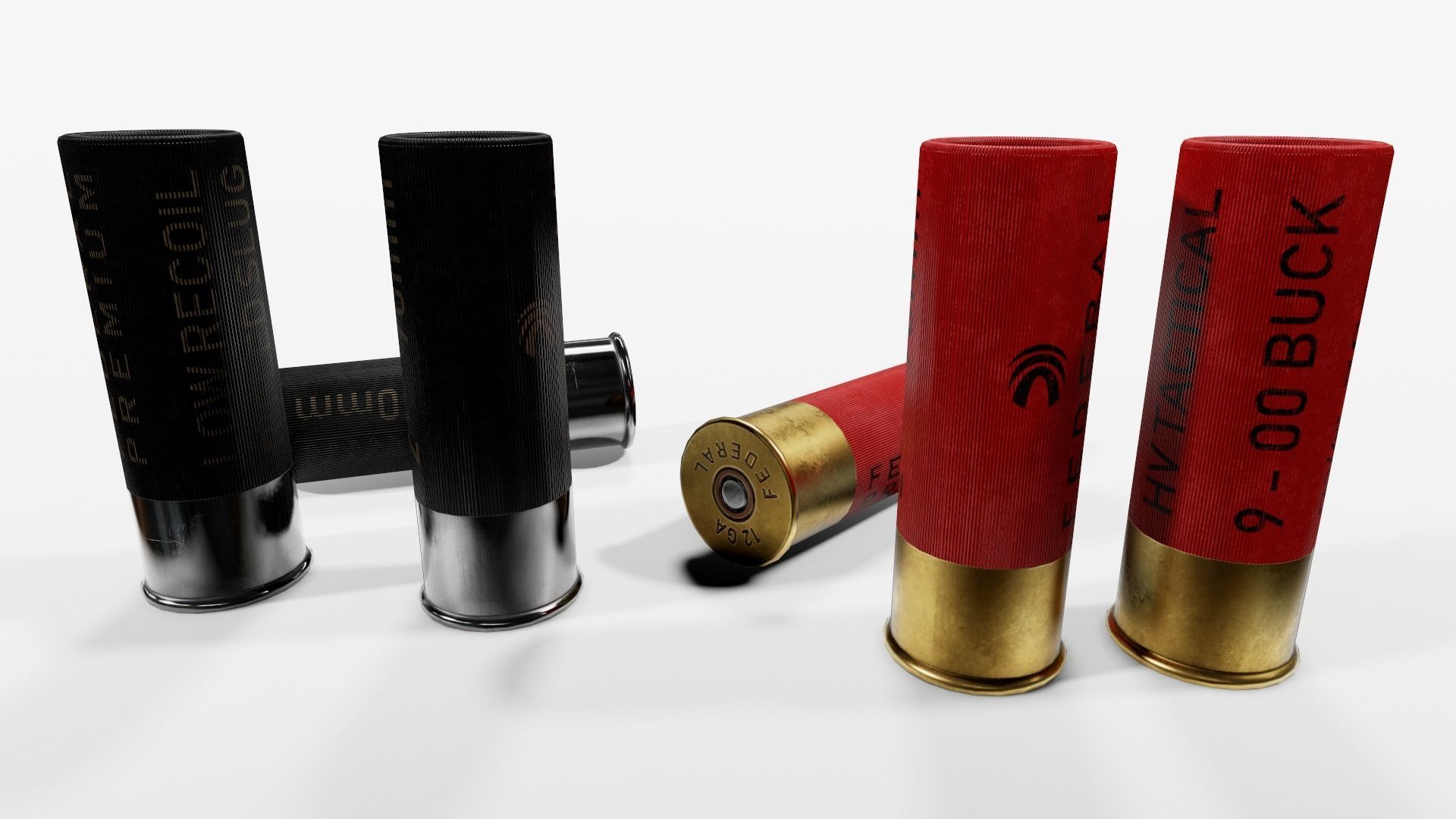 RIA VR80 Semi Auto Tactical Shotgun Low-poly 3D model_42