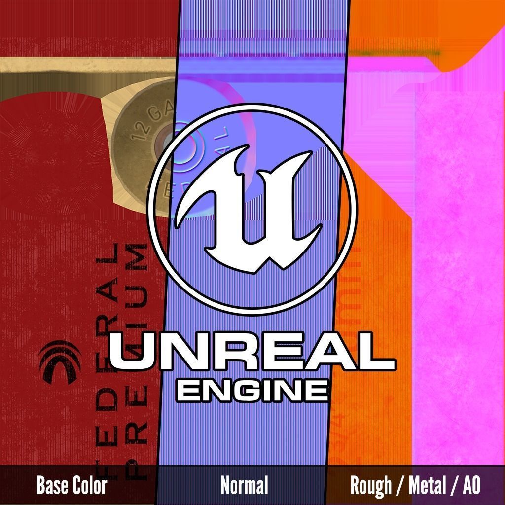 RIA VR80 Semi Auto Tactical Shotgun Low-poly 3D model_47