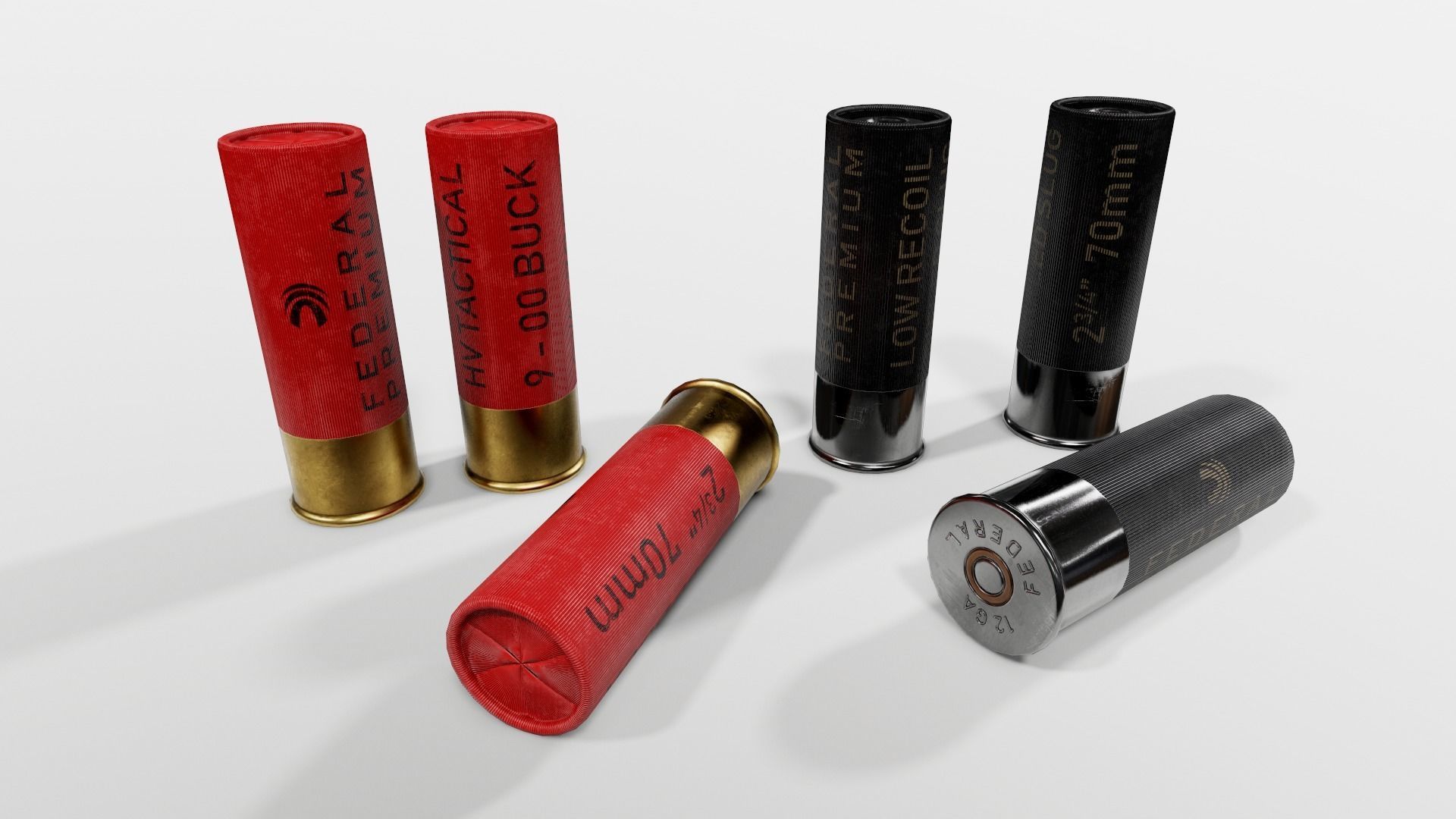 RIA VR80 Semi Auto Tactical Shotgun Low-poly 3D model_40