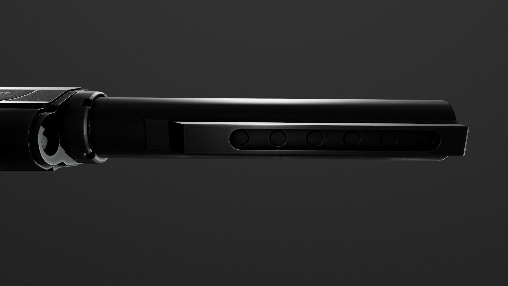 RIA VR80 Semi Auto Tactical Shotgun Low-poly 3D model_31