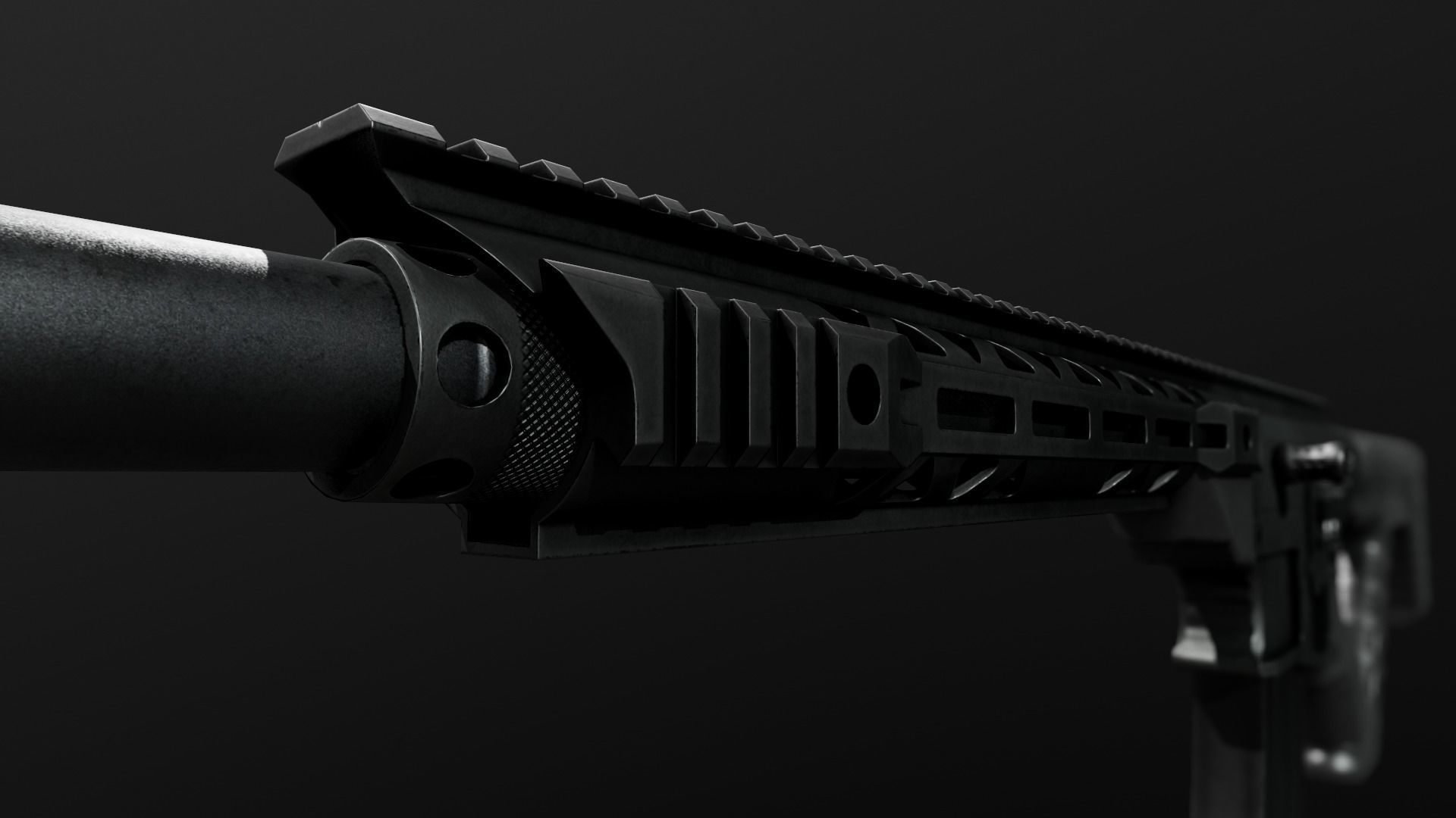RIA VR80 Semi Auto Tactical Shotgun Low-poly 3D model_24