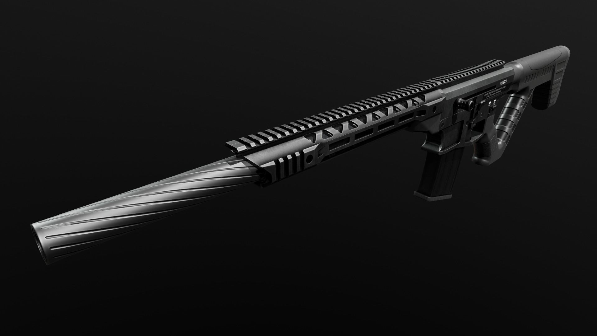 RIA VR80 Semi Auto Tactical Shotgun Low-poly 3D model_7
