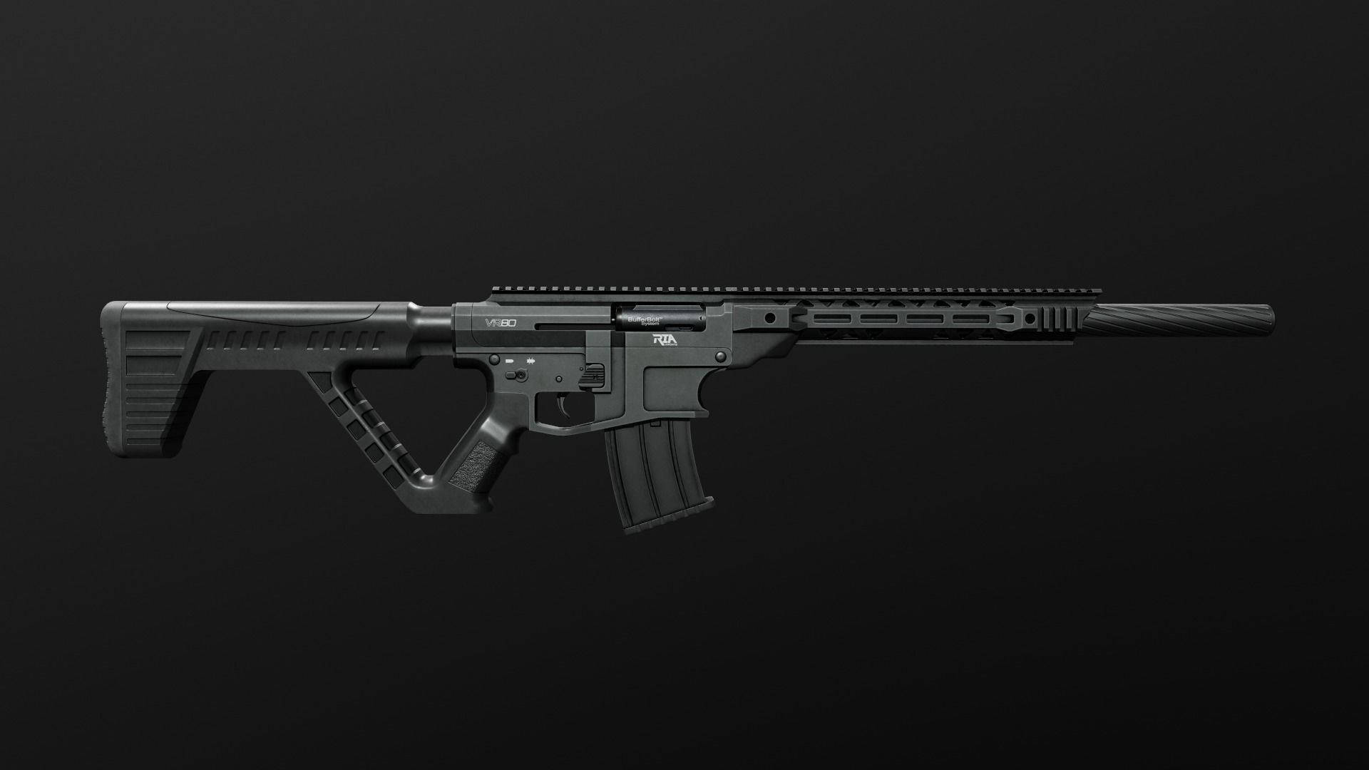 RIA VR80 Semi Auto Tactical Shotgun Low-poly 3D model_4