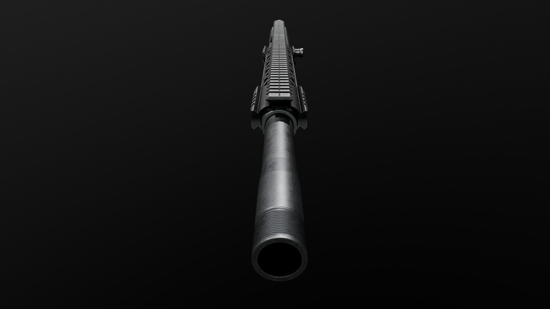 RIA VR80 Semi Auto Tactical Shotgun Low-poly 3D model_14