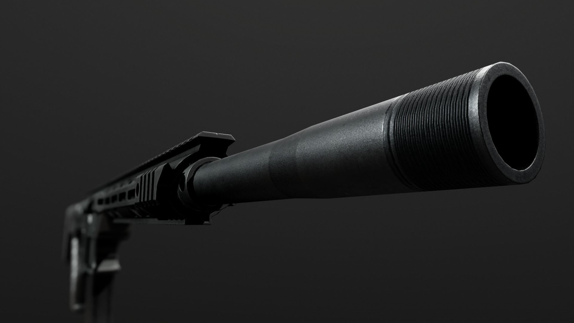RIA VR80 Semi Auto Tactical Shotgun Low-poly 3D model_23