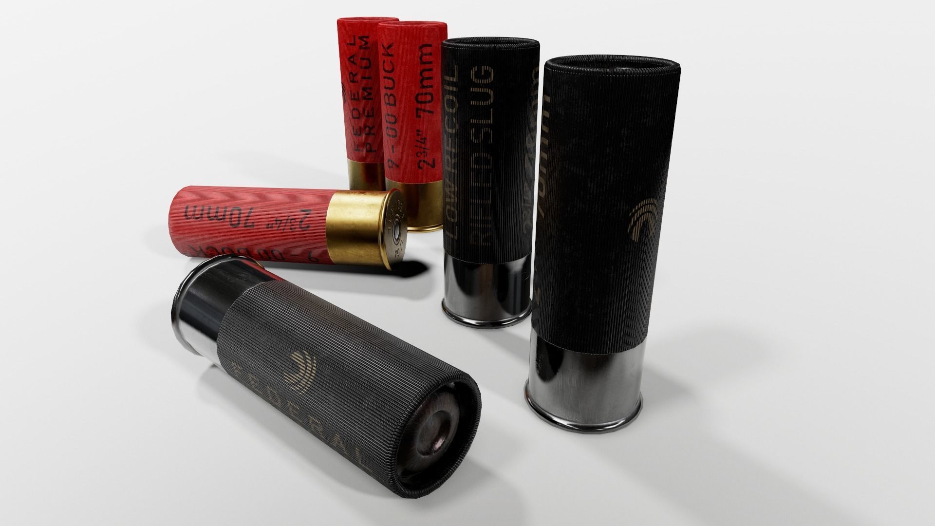 RIA VR80 Semi Auto Tactical Shotgun Low-poly 3D model_43