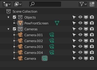 Church Pew Front Screen Set Low-poly 3D model_20