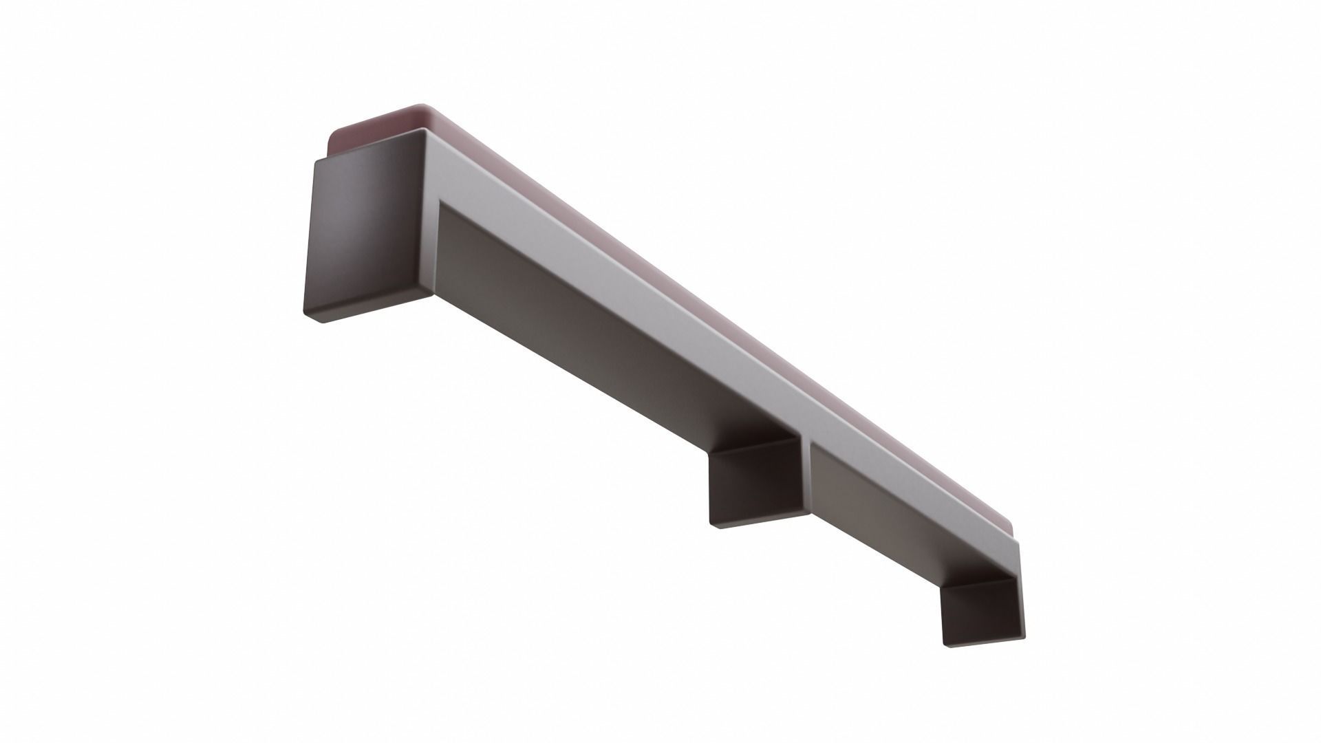 Church Pew Kneeler Low-poly 3D model_5