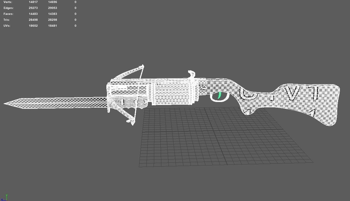 Rapid fire crossbow v04 3D model_13