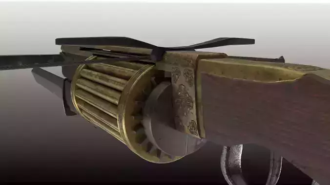 Rapid fire crossbow v04 3D model