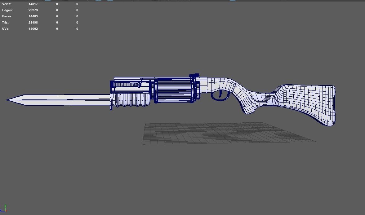 Rapid fire crossbow v04 3D model_12