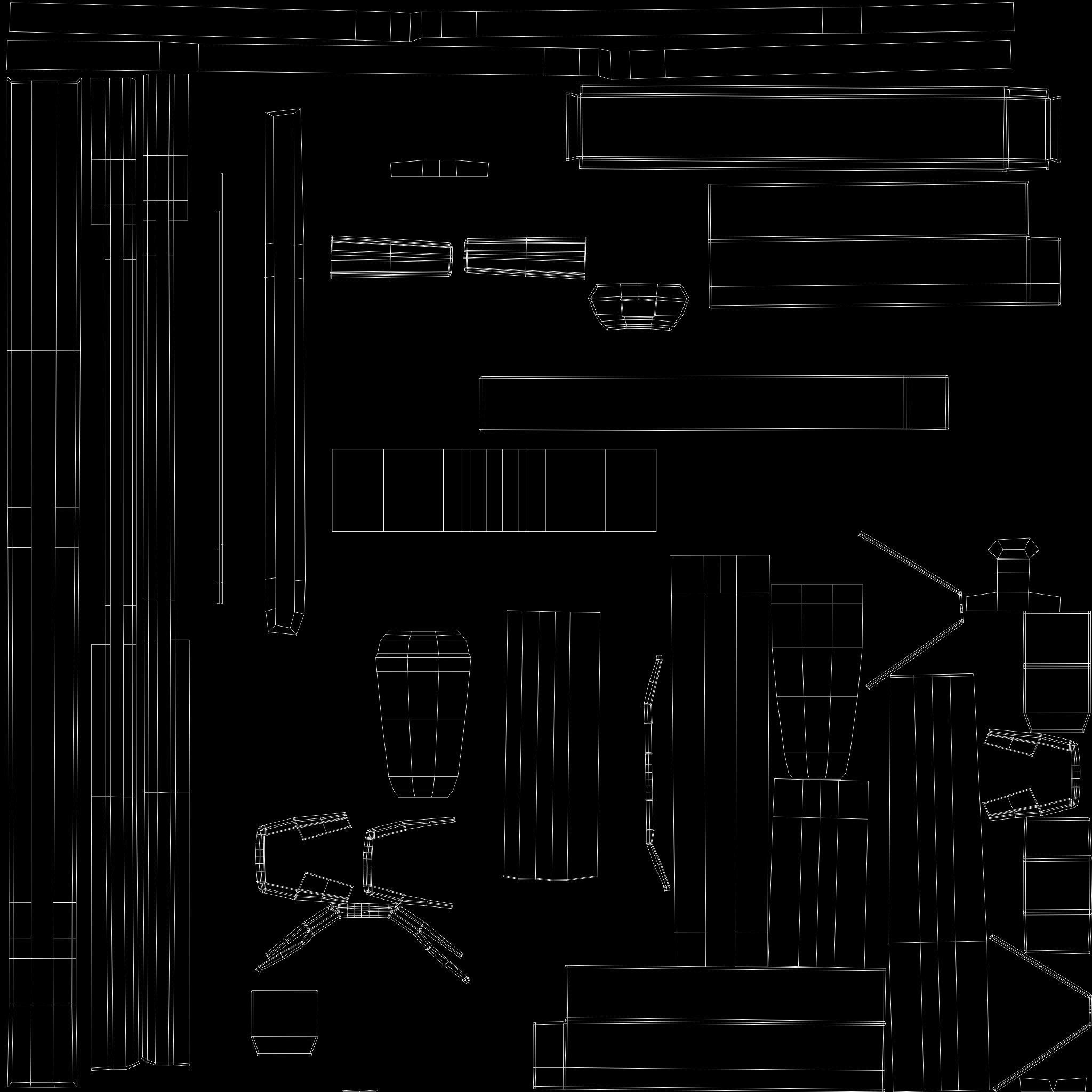 Rapid fire crossbow v04 3D model_7
